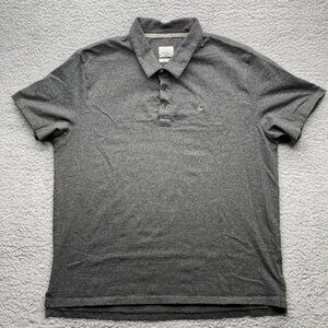 Rag &‎ Bone Polo Shirt Mens 2XL Gray Standard Issue Embroidered Logo Casual